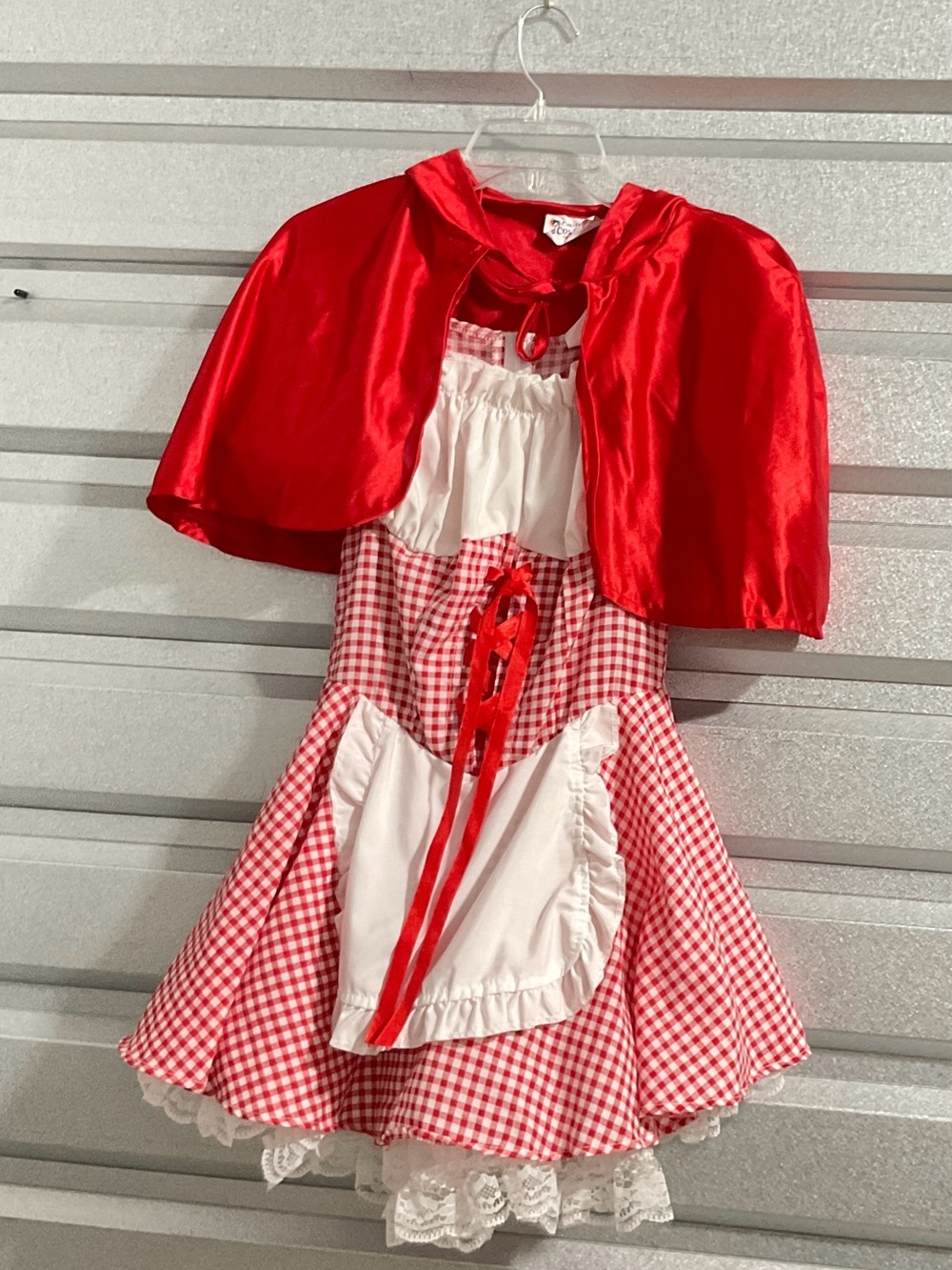California Costumes Red and White Little Red Riding Hood Girls Halloween Dress